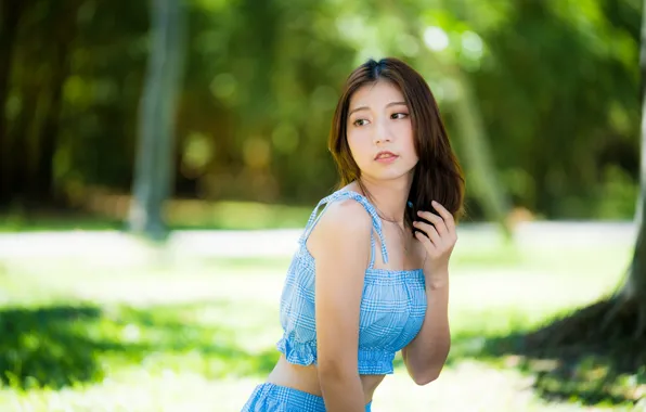 Девушка, азиатка, милашка