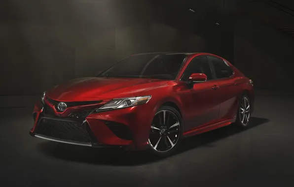 Red, Toyota, Camry, 2017, XSE