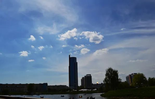 Лето, город, Беларусь, Минск