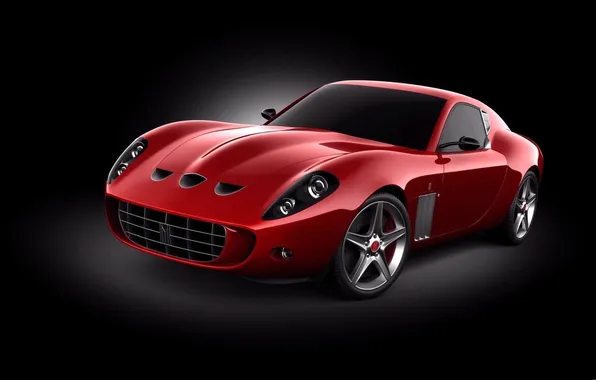 Картинка Ferrari, черный фон, cars, auto