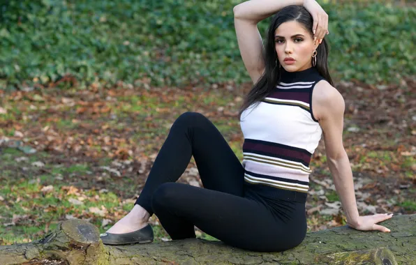 Картинка взгляд, девушка, красавица, сидит