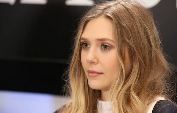 Взгляд, поза, портрет, актриса, фотосессия, hair, Elizabeth Olsen, Элизабет Олсен