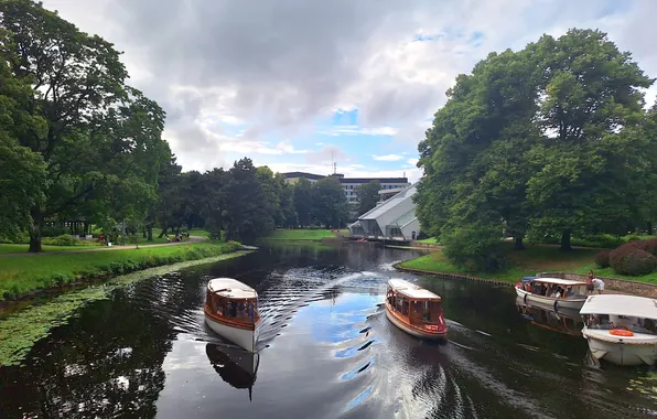 Parks in Latvia, Boat rides Latvia, Wallpapers Riga Latvia