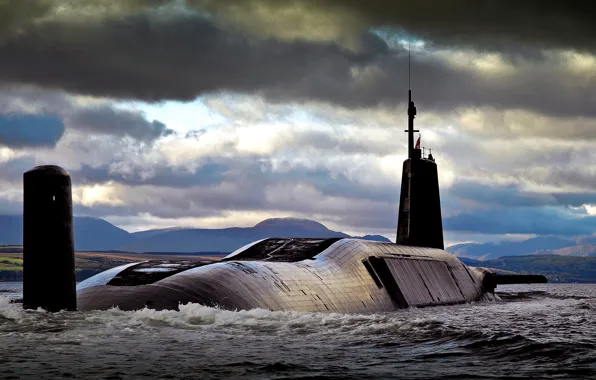 Картинка лодка, подводная, атомная, типа, HMS Vengeance, «Вэнгард»