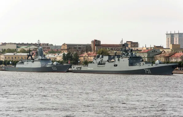 Санкт-Петербург, фрегат, корвет, Нева, "Бойкий, "Адмирал Эссен