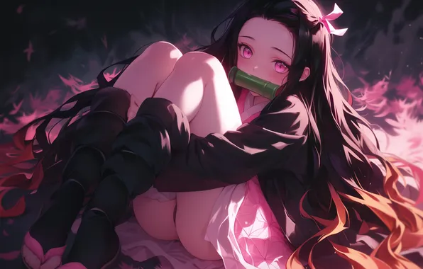 Pantsu, demon slayer, Nezuko Kamado, Незуко Камадо, Незуко