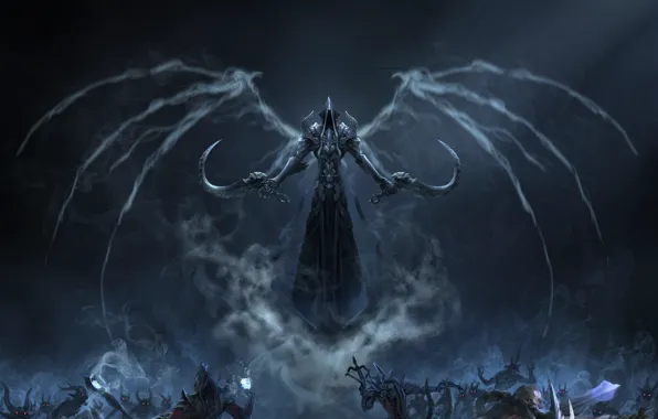 Картинка Blizzard, Art, Diablo 3, Background, Blizzard Entertainment, Minions, Fan Art, Reaper