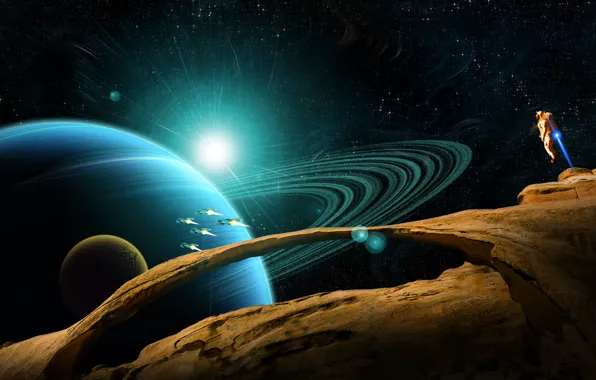 Space, planet, forgotten