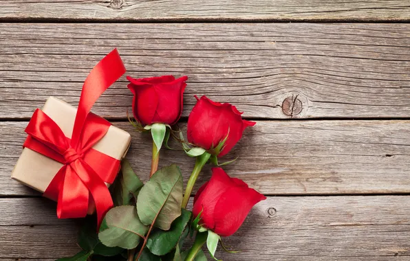 Картинка любовь, цветы, подарок, романтика, розы, love, happy, День святого Валентина