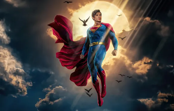 США, Супермен, Плащ, Фантастика, Superman, Боевик, 2025, David Corenswet