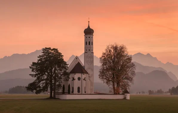 Пейзаж, горы, природа, Германия, Бавария, Альпы, Швангау, Sergey Aleshchenko