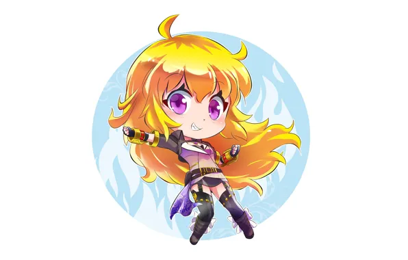Фон, блондинка, девочка, RWBY