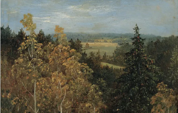 Немецкая школа живописи, 1830, Carl Gustav Carus, Лесной пейзаж