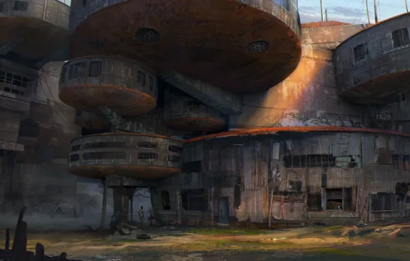Дизайн, люди, здание, Slums