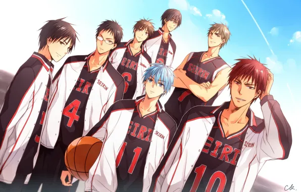Аниме, арт, команда, парни, друзья, Баскетбол Куроко, Kuroko no Baske