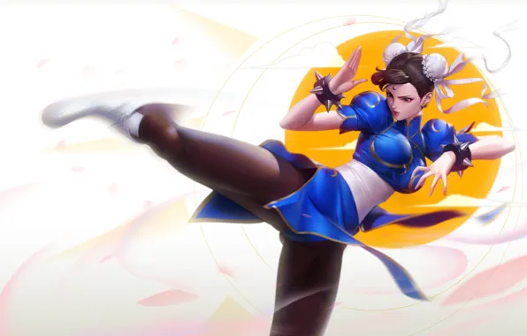 Девушка, Арт, Art, Street Fighter, Chun-Li, Chun Li, Characters, Game Art