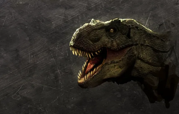 Картинка динозавр, хищник, зубы, пасть
