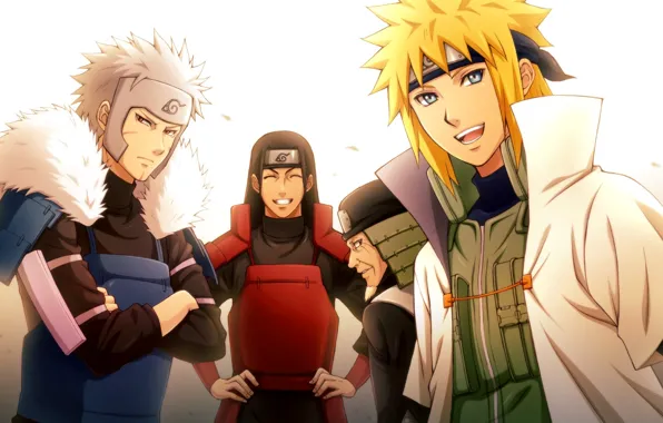 Аниме, арт, Naruto, хокаге, Минато