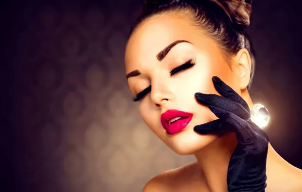 Картинка девушка, украшения, лицо, модель, макияж, кольцо, Анна Субботина