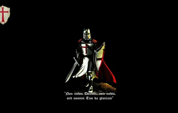 Картинка red, sword, black, cross, shield, knight, crusader, latin
