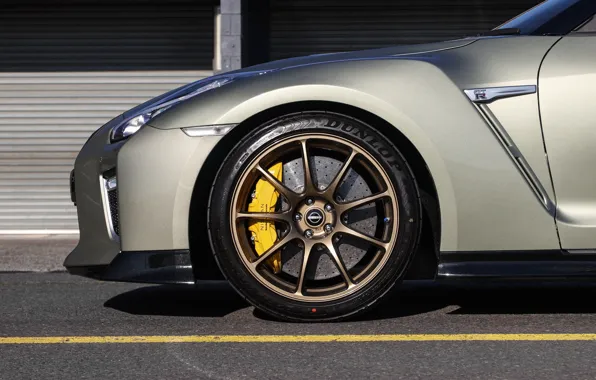 Nissan, GT-R, close-up, wheel, Nissan GT-R T-spec