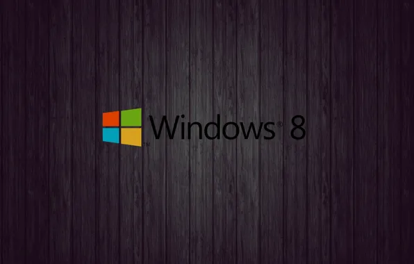 Desktop, black, wood, Windows 8