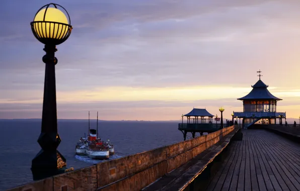 Море, пейзаж, England, Clevedon