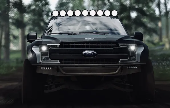 HDR, Ford, Wood, Game, F-150, Offroad, UHD, Xbox One X