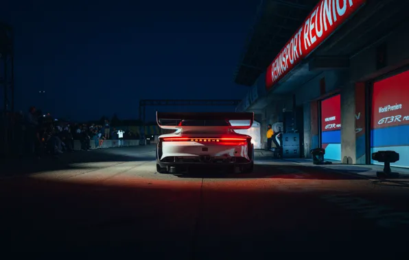 Картинка 911, Porsche, taillights, Porsche 911 GT3 R rennsport