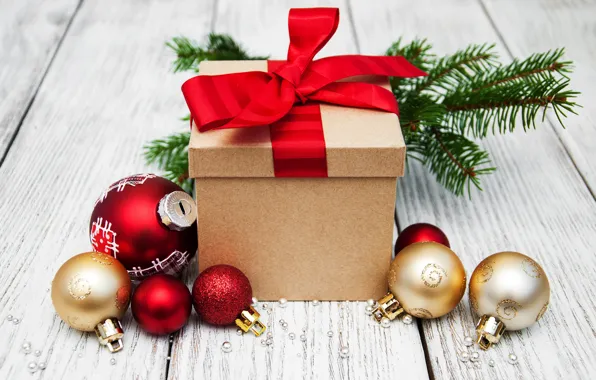 Картинка украшения, подарок, шары, Новый Год, Рождество, christmas, balls, merry