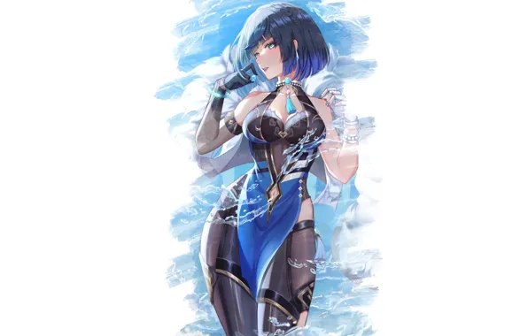 Hot, sexy, anime, pretty, babe, tights, tight, armpits