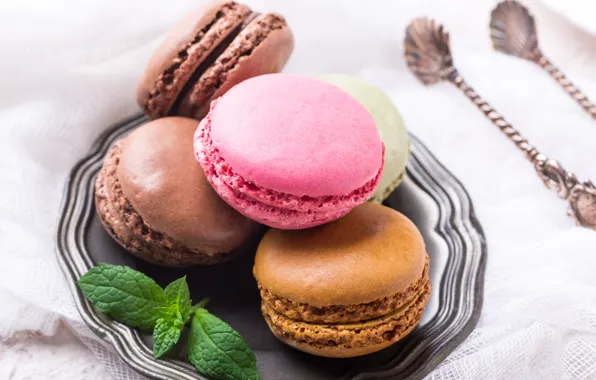 Печенье, color, блюдо, ассорти, macaron, миндальное, Iryna Melnyk