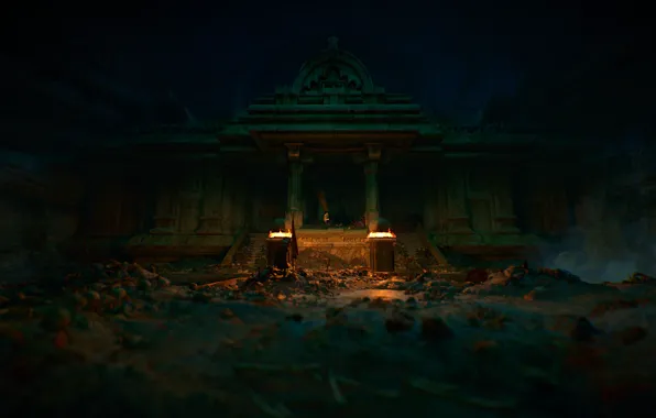 Fire, Uncharted: The Lost Legacy, Ancient place