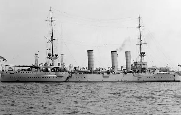1912 год, SMS Stettin, легкий бронепалубный крейсер, визит Вирджиния, Флот Германии