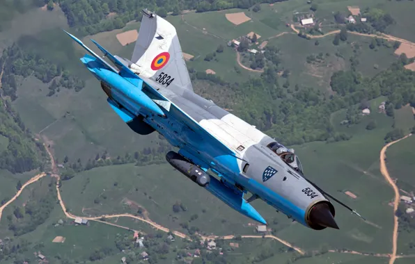 Картинка Истребитель, МиГ-21, ОКБ Микояна и Гуревича, ВВС Румынии