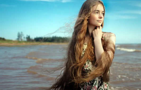 Картинка взгляд, девушка, портрет