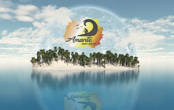Islands, Logo, Sea, Amante