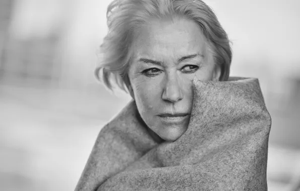Взгляд, black & white, актриса, фотосессия, photographer, Peter Lindbergh, Хелен Миррен, Хелен Лидия Миронофф
