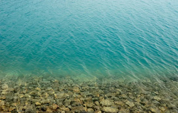 Вода, прозрачность, камни, берег
