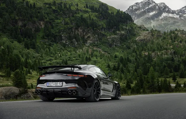 Brabus, спортивное купе, Mercedes-AMG, 2025, Mercedes-AMG GT 63 S E Performance, черный кузов, Brabus 1000