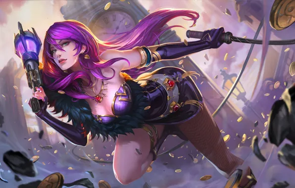 Девушка, Girl, Fantasy, Арт, Art, League of Legends, Illustration, LOL
