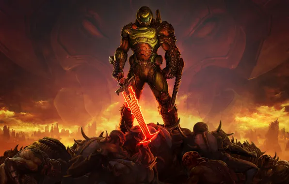 Солдат, броня, DOOM Eternal