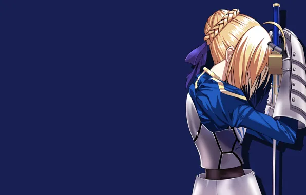 Девушка, рыцарь, сейбер, Fate / Stay Night