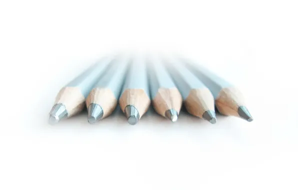 Белый, минимализм, карандаши