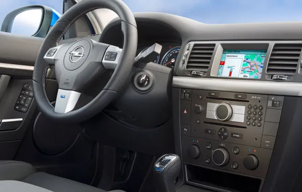 Руль, Opel, салон, приборная панель, Vectra