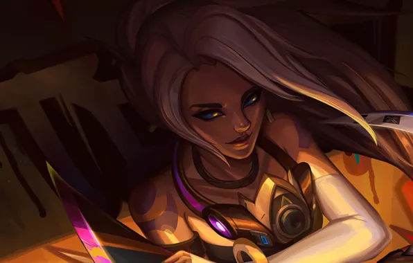 Девушка, Akali, Лига Легенд, League Of Legends