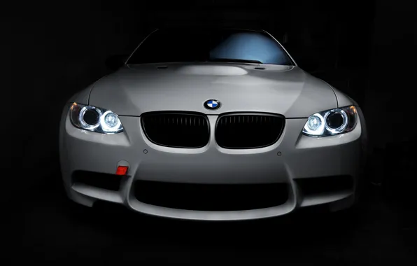 Картинка BMW, Front, White, E90, Face