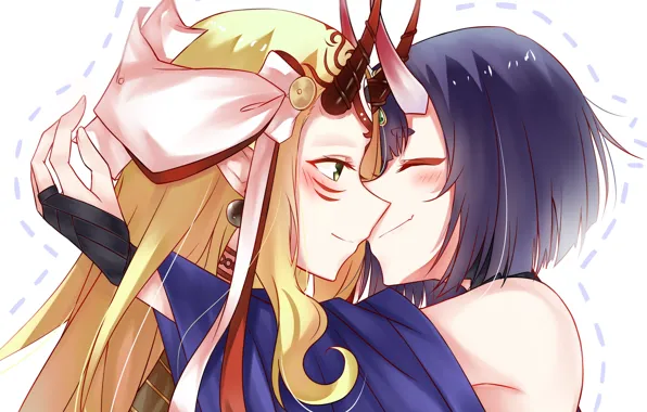 Девушки, аниме, арт, объятия, персонажи, обнимашки, Fate / Grand Order