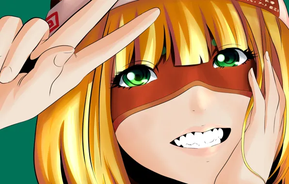 Взгляд, девушка, улыбка, жест, Prison School, Школа тюрьма