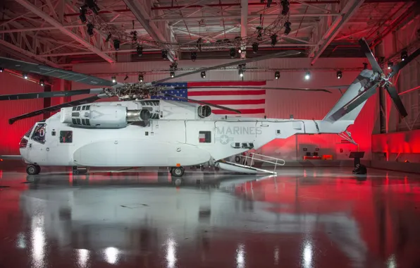 Ангар, вертолет, CH-53K
